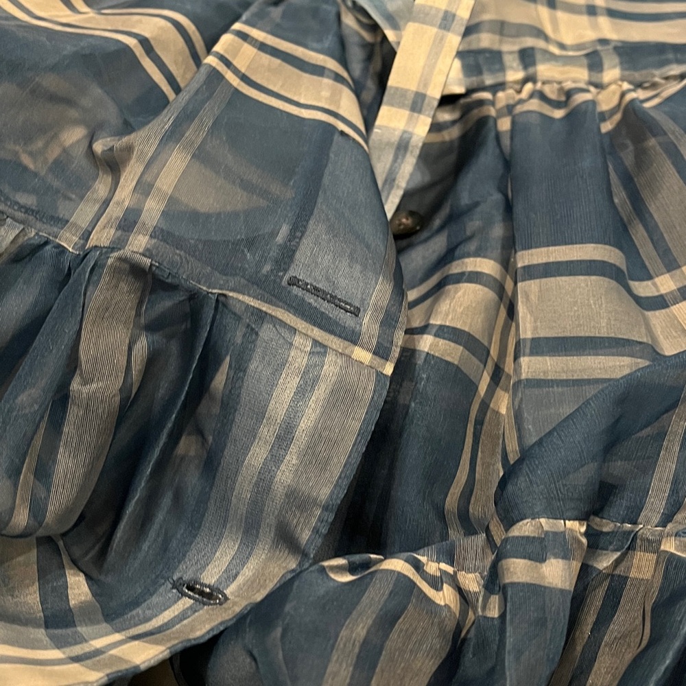 No.6 Store Blue Plaid Midi Dress - Picture 5 of 5